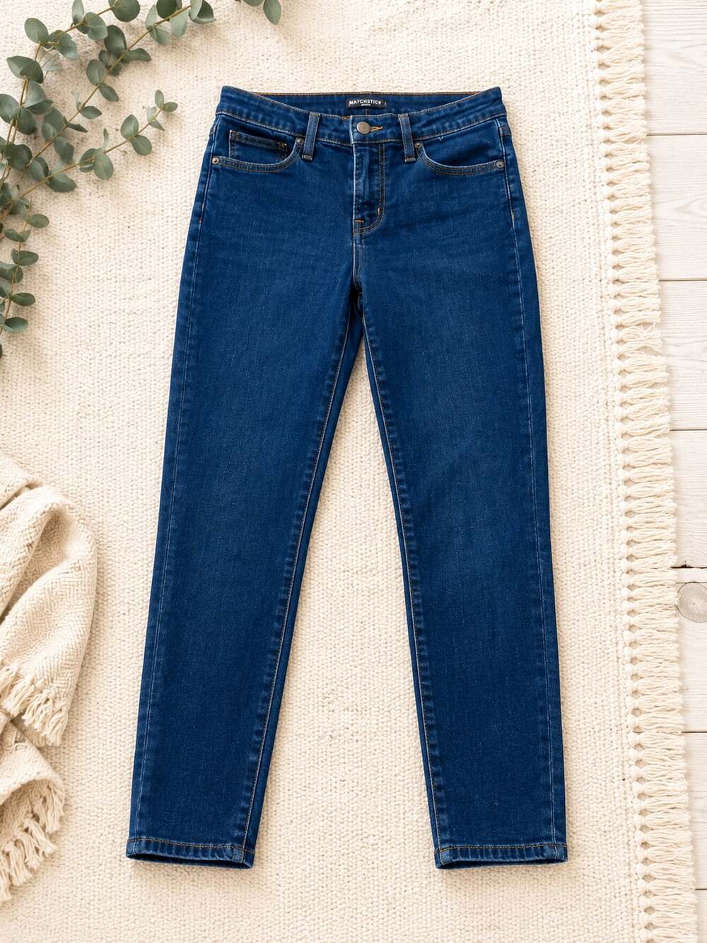 J. Crew Mercantile Women's Dark Wash Stretch Skinny Jeans 28 (p1)